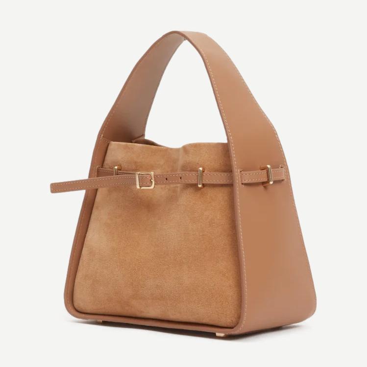 Cleo Small Suede Bucket Bag - Galvanic.co