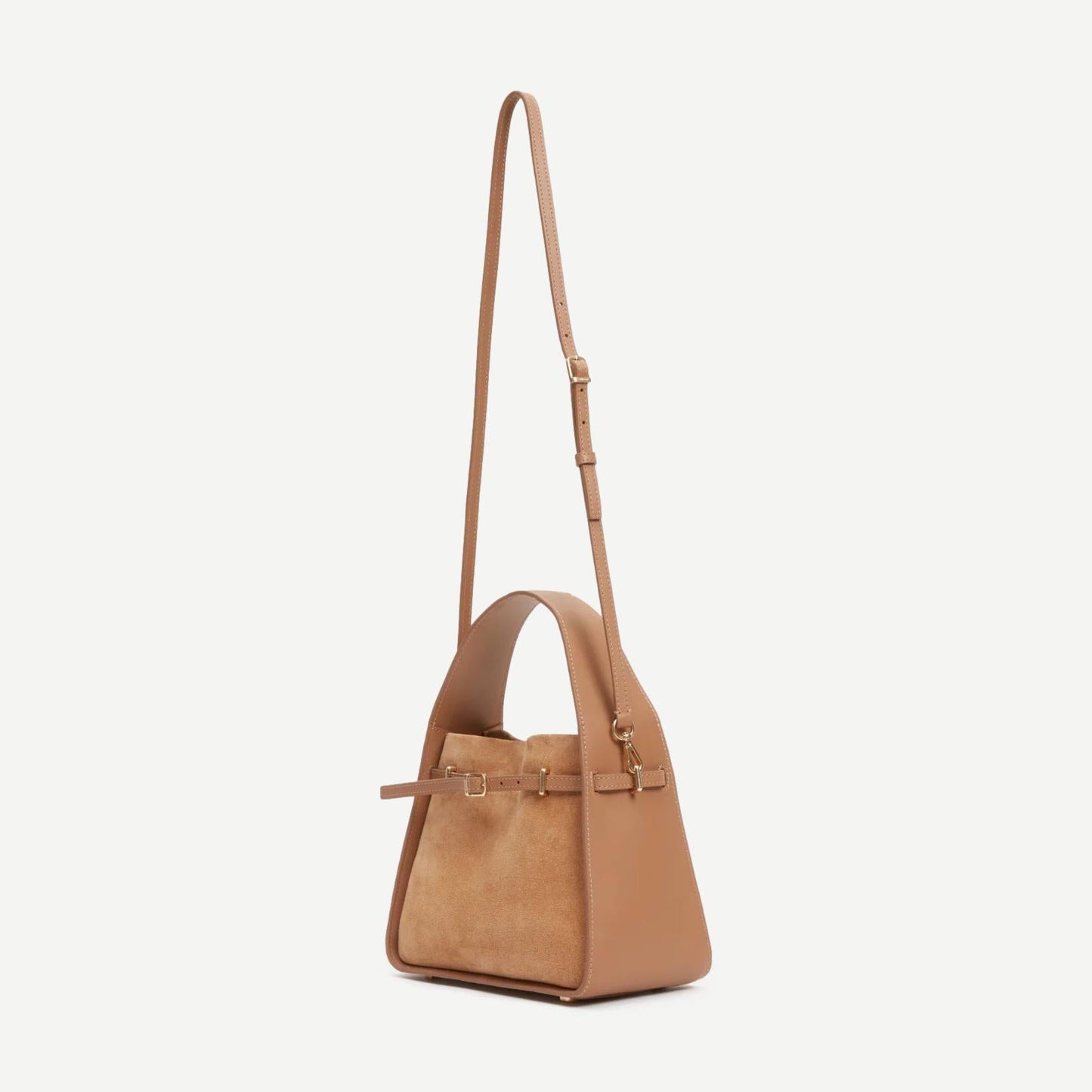 Cleo Small Suede Bucket Bag - Galvanic.co