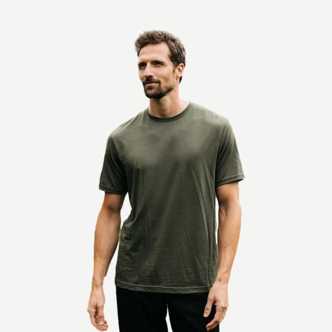Seeker Merino SS Tee - Olive - Galvanic.co