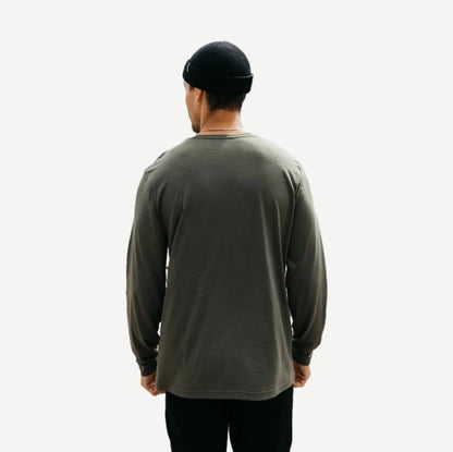 Seeker Merino LS Tee - Olive - Galvanic.co