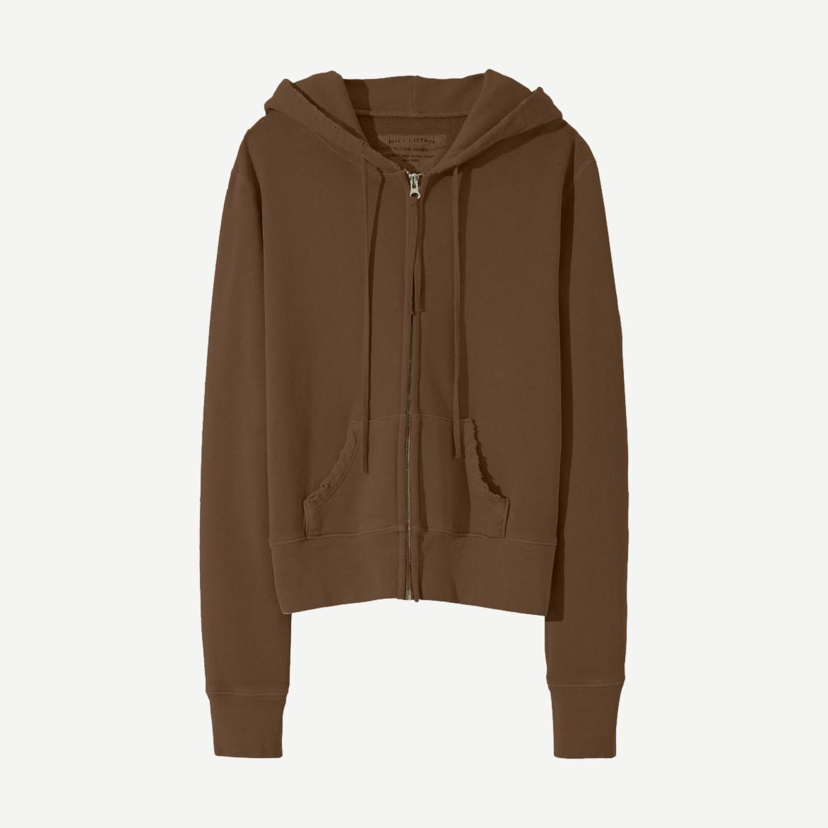 Callie Zip Up Hoodie - Espresso - Galvanic.co