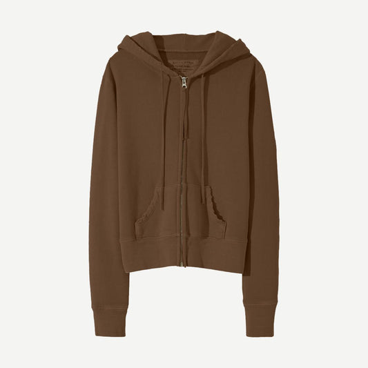 Callie Zip Up Hoodie - Espresso - Galvanic.co