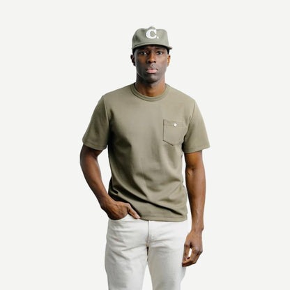 Button Tee - Olive - Galvanic.co