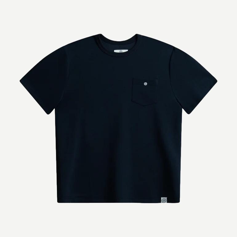 Button Tee - Navy - Galvanic.co