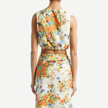 Brooklyn Top - Butter/Poppy Multi - Galvanic.co