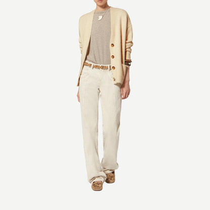 Eborah Cardigan - Ecru - Galvanic.co