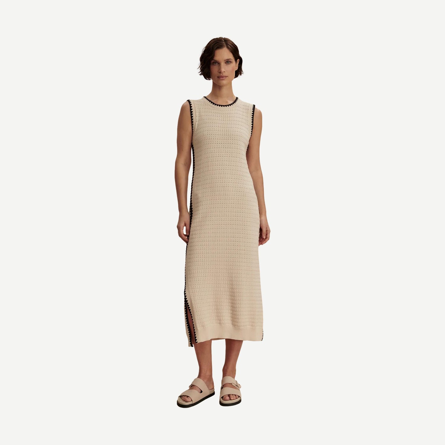 Dwight Tank Knit Dress - Birch - Galvanic.co