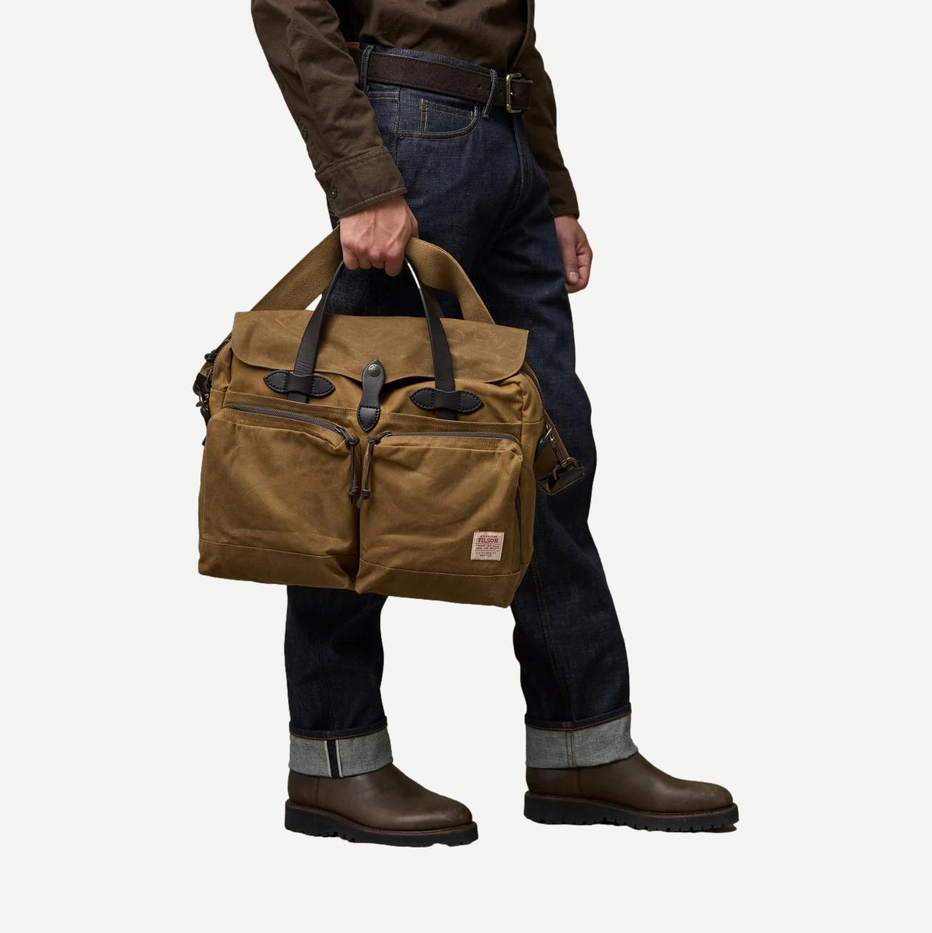 24 Hour Tin Briefcase - Dark tan