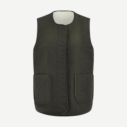 Audrea Reversible Gilet - Sandshell/Forest Night