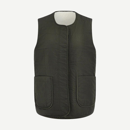 Audrea Reversible Gilet - Sandshell/Forest Night