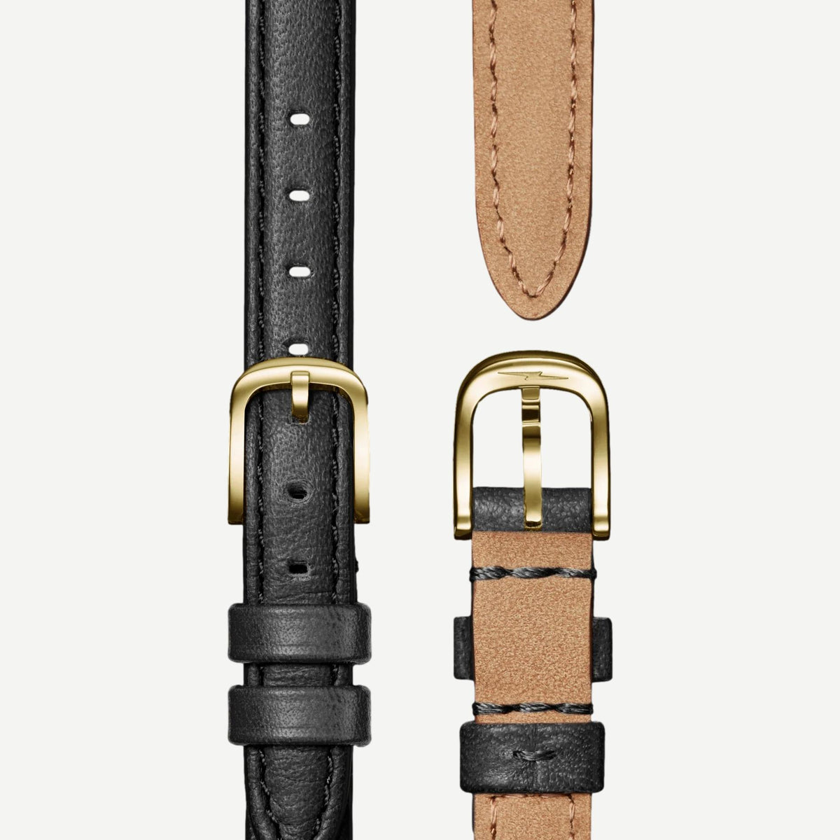 Shinola Birdy 3HD 31mm watch with a black dial and black leather strap
