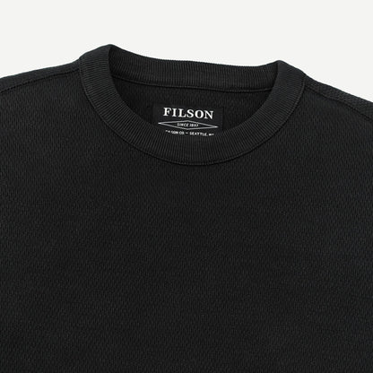 Waffle Knit Thermal Crewneck - Navy