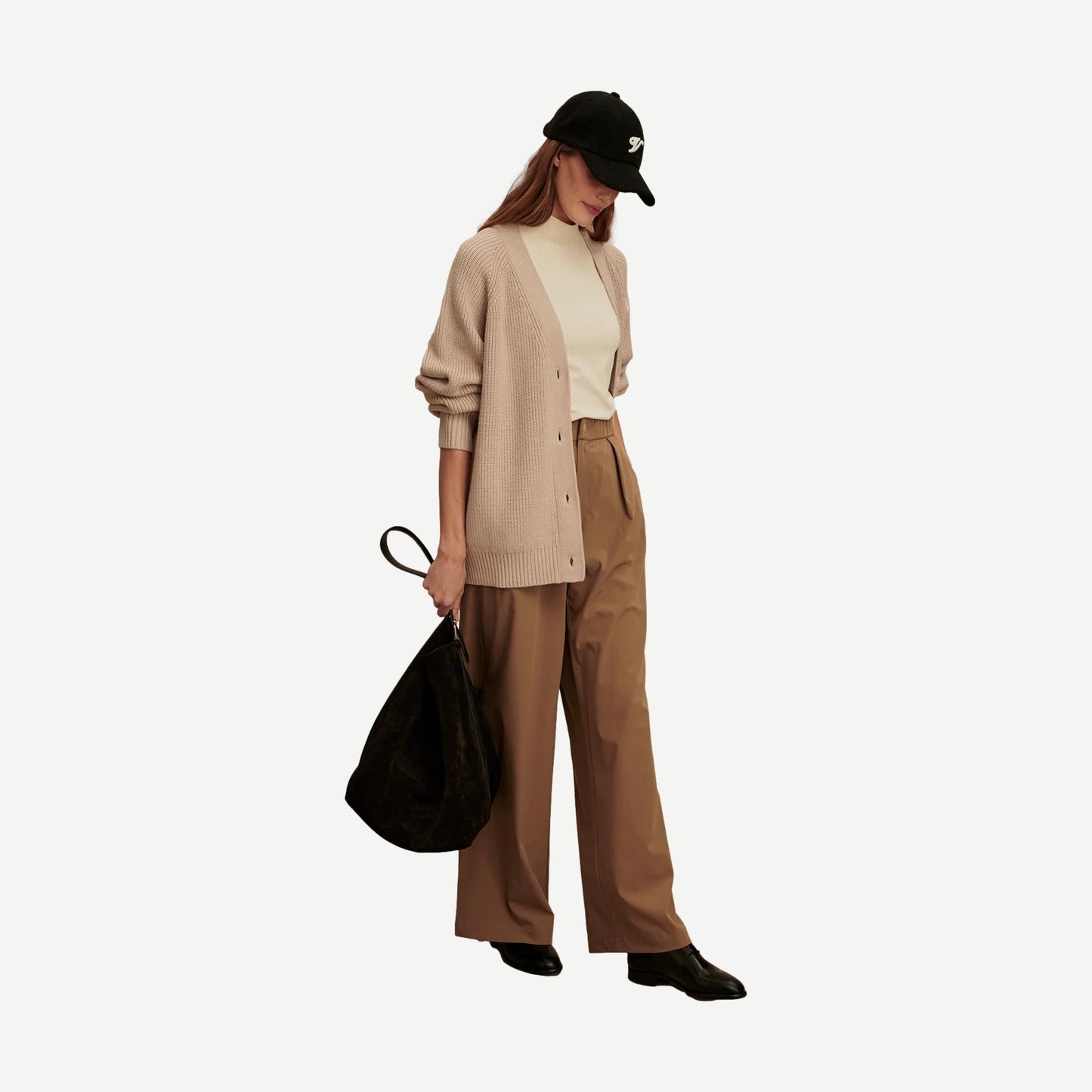 Sitges Button Through Knit - Cement