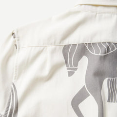 Repeated Horse Shirt - Off White - Galvanic.co