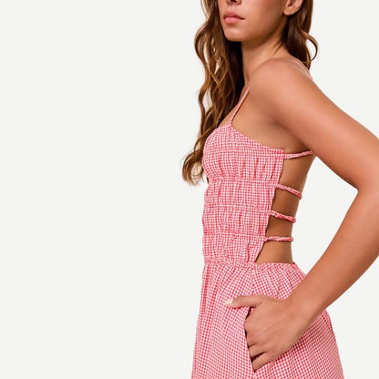 The Delta Dress - Lipstick Red Gingham