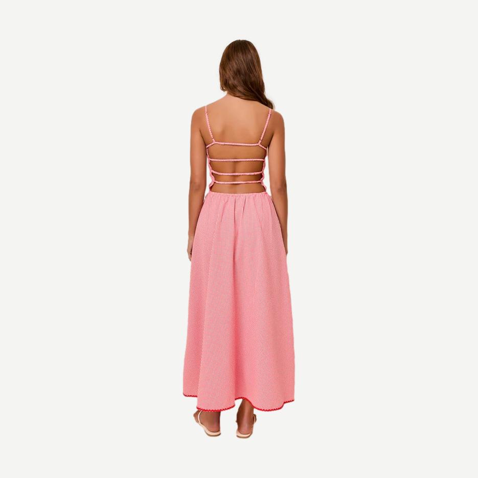 The Delta Dress - Lipstick Red Gingham