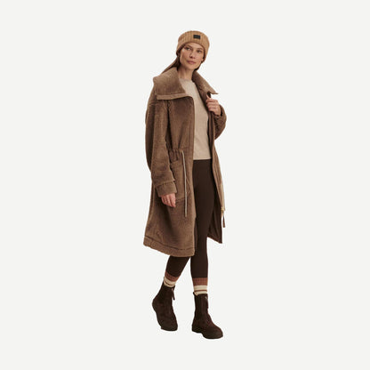 Logan Sherpa Coat - Ash Taupe