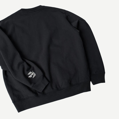 Weird Trad Logo Crewneck Sweatshirt - Dark Navy
