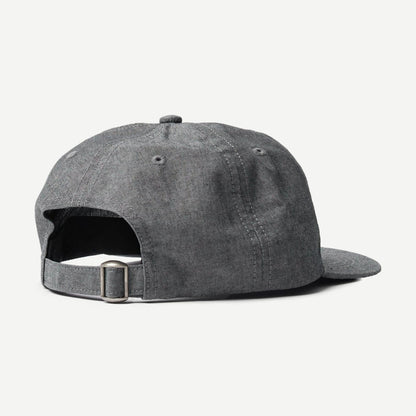 Black By Parra Signature 6 Panel Hat, stylish casual cap with a structured six-panel design and branding detail.