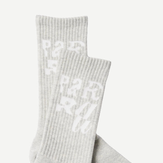 Error Logo Crew Socks - Grey O/S - Galvanic.co
