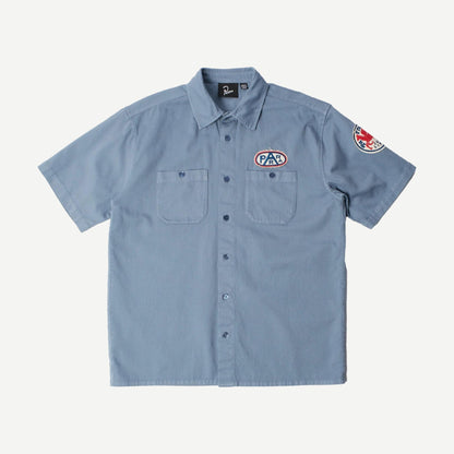 Gas Station SS Button Up - Blue - Galvanic.co