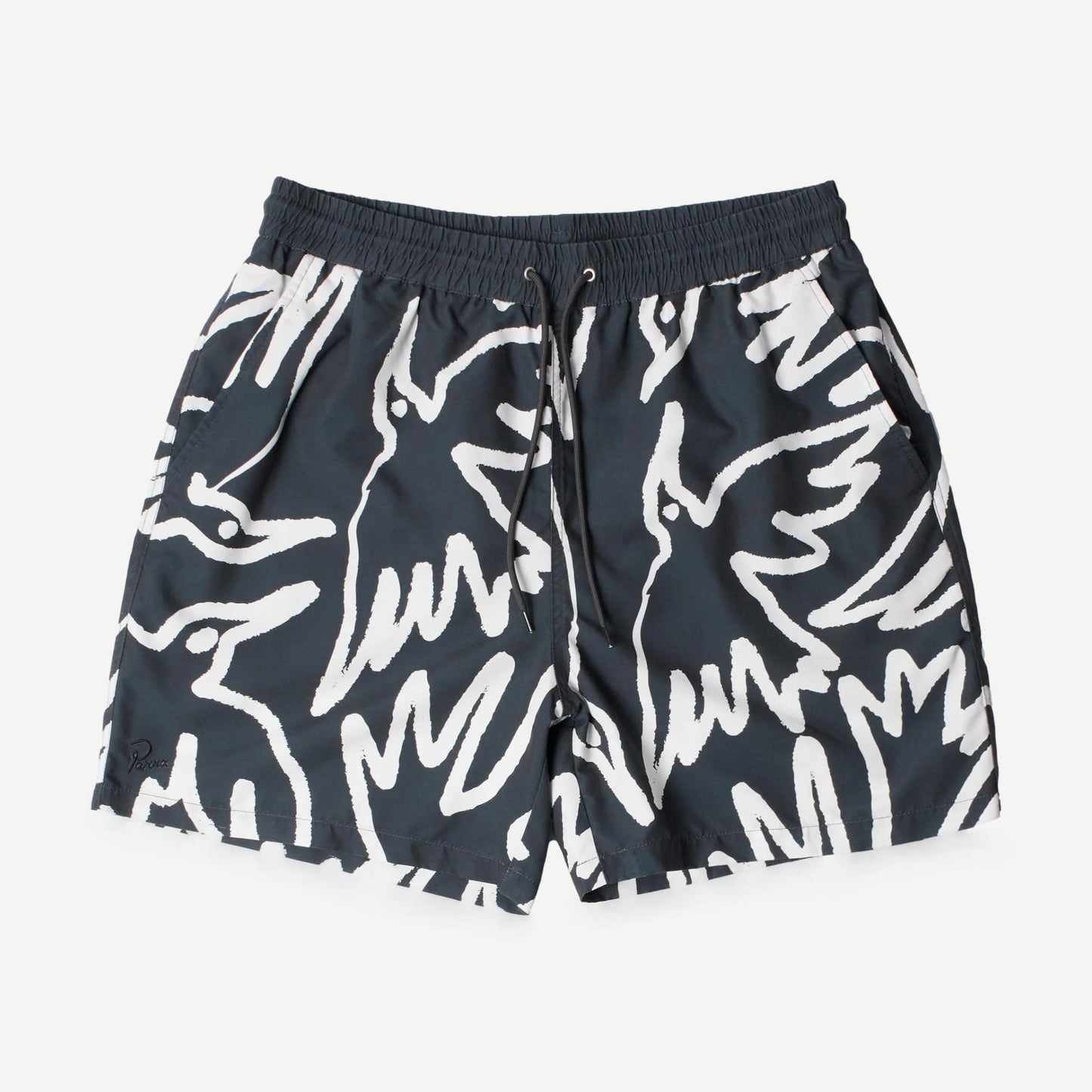 Birds Fly Free Swim Shorts - Black - Galvanic.co