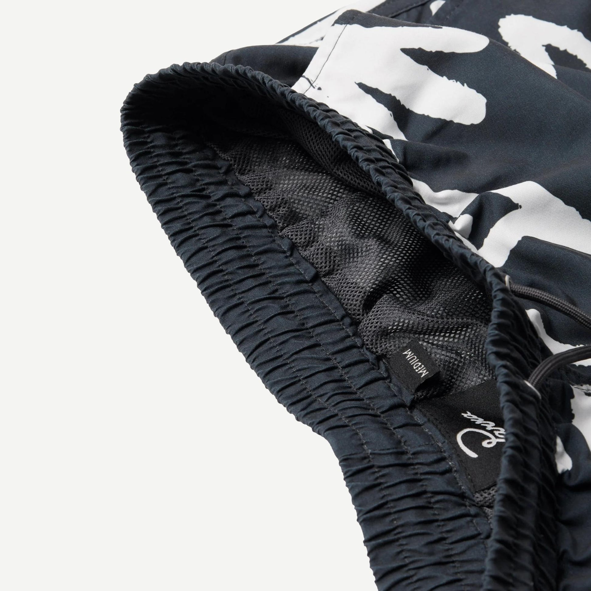 Birds Fly Free Swim Shorts - Black - Galvanic.co