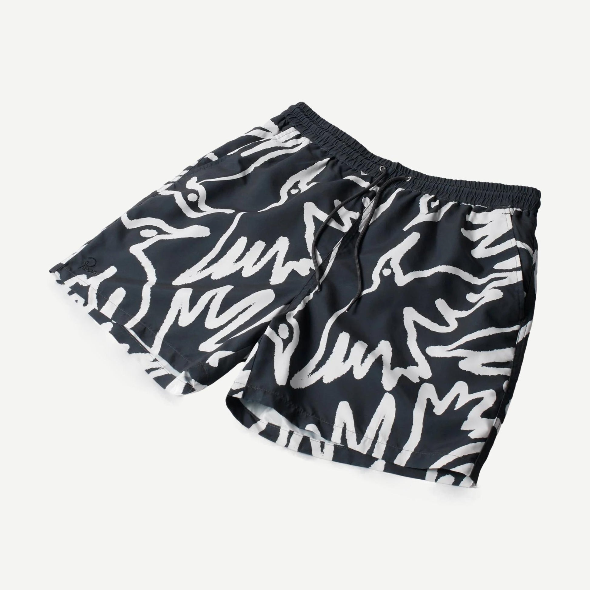 Birds Fly Free Swim Shorts - Black - Galvanic.co
