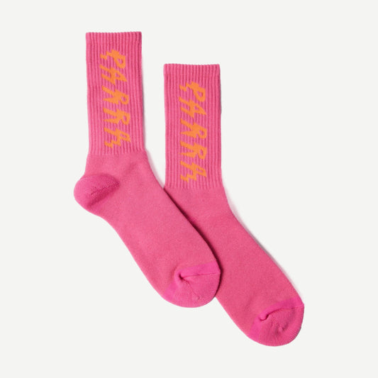 Spiked Logo Socks - Pink - Galvanic.co