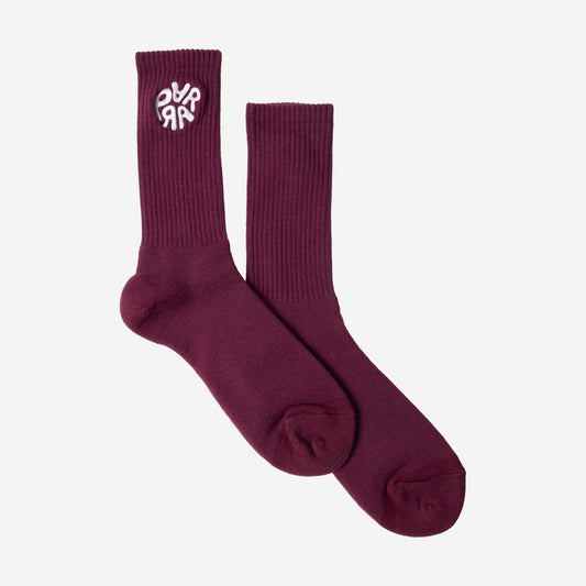 1976 Logo Crew Socks - Purple - Galvanic.co
