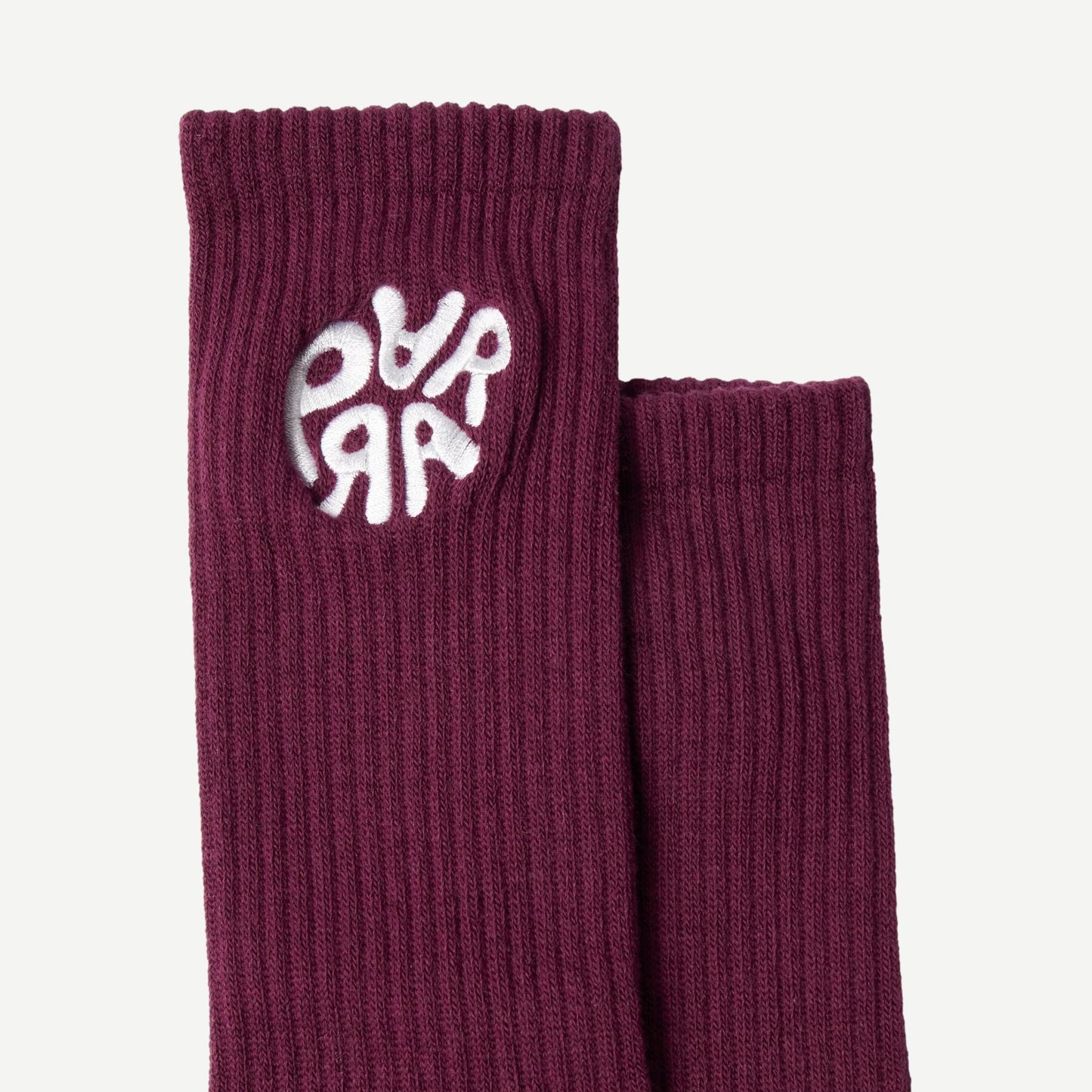 1976 Logo Crew Socks - Purple - Galvanic.co