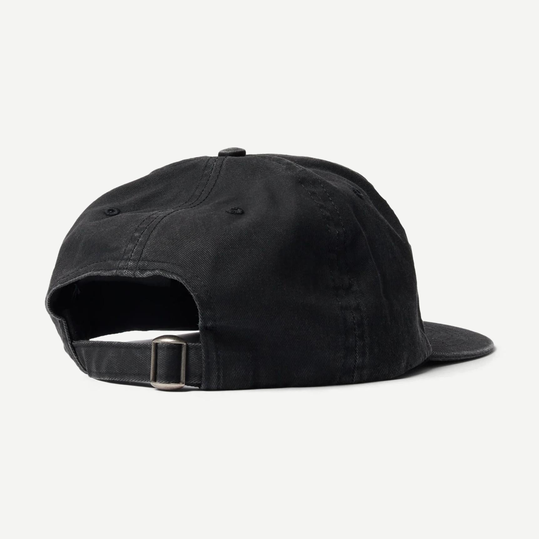 1976 Logo 6 Panel Hat - Black - Galvanic.co