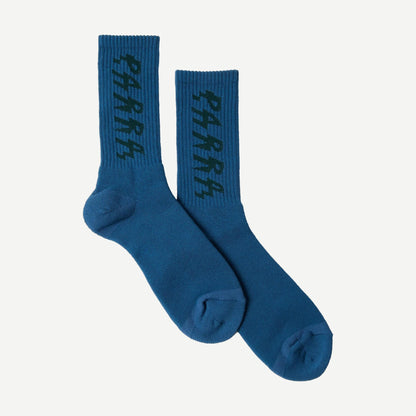 Spiked Logo Crew Socks - Dark Mallard Green