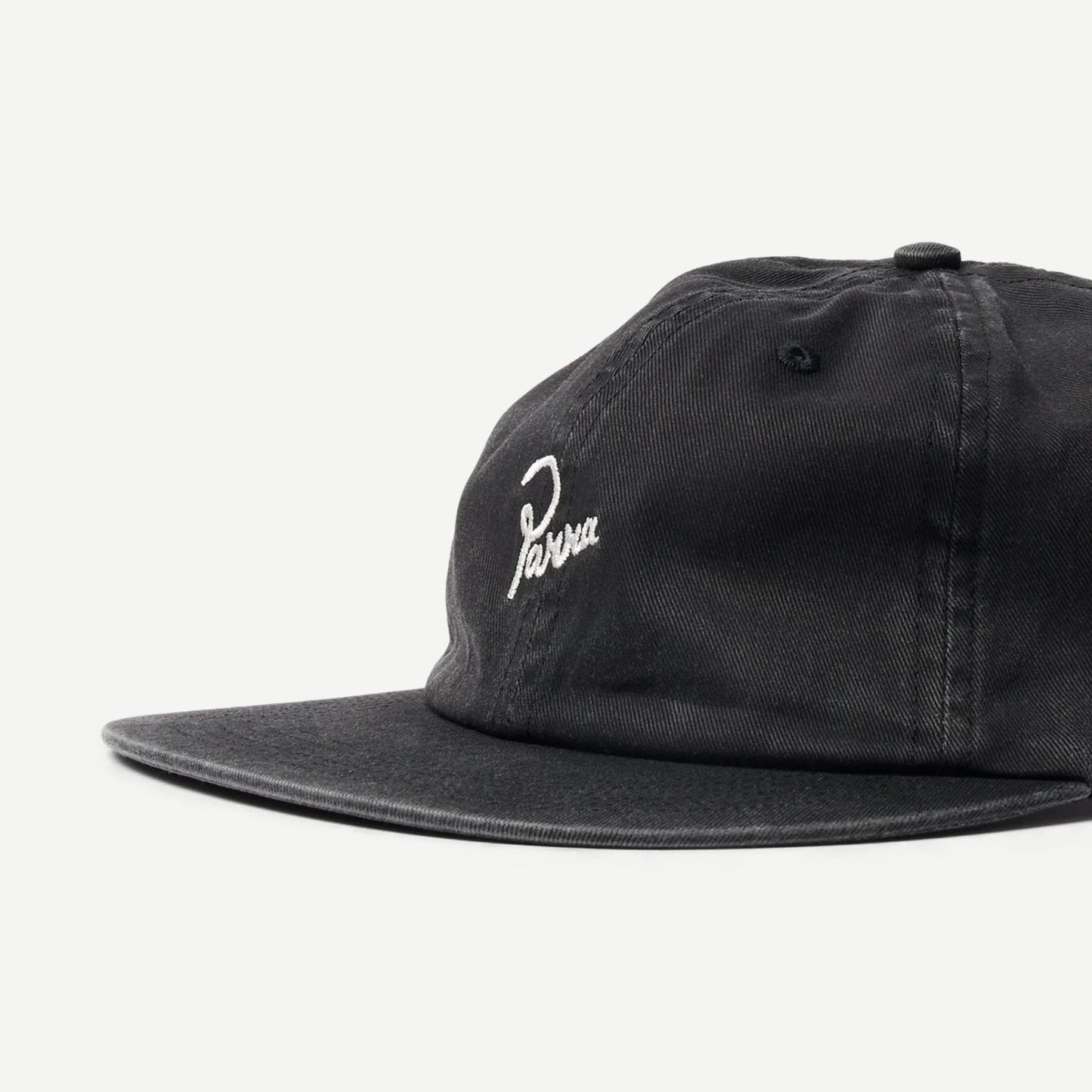 Signature 6 Panel Hat - Black