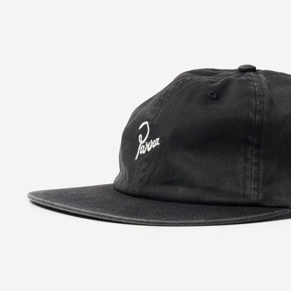 Signature 6 Panel Hat - Black