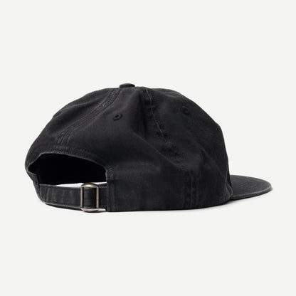 Signature 6 Panel Hat - Black