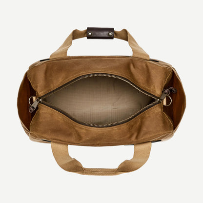 Tin Cloth Small Duffle Bag - Dark Tan