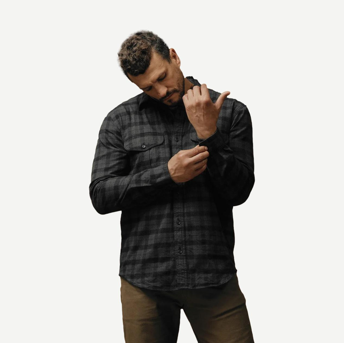 Alaskan Guide Shirt - Heather Black Plaid - Galvanic.co