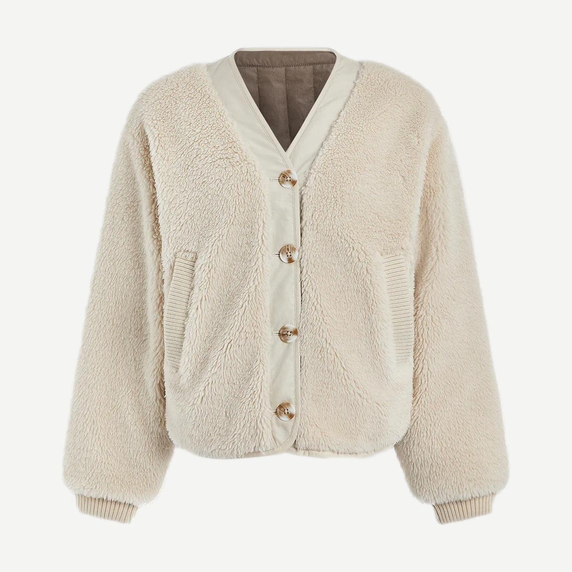 Drew Reversible Jacket - Sandshell / Ash Taupe