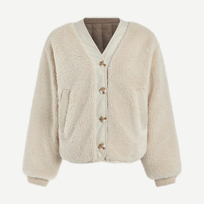 Drew Reversible Jacket - Sandshell / Ash Taupe