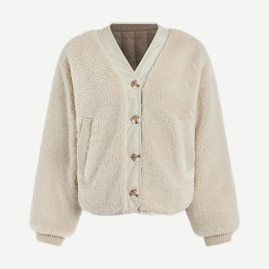 Drew Reversible Jacket - Sandshell / Ash Taupe
