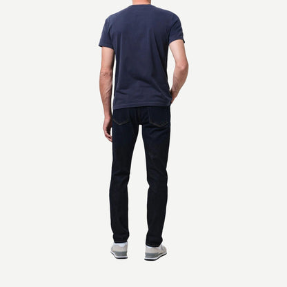Citizens of Humanity London Cashmere Denim Falcon jeans displayed on a model, showcasing slim fit and classic denim style.