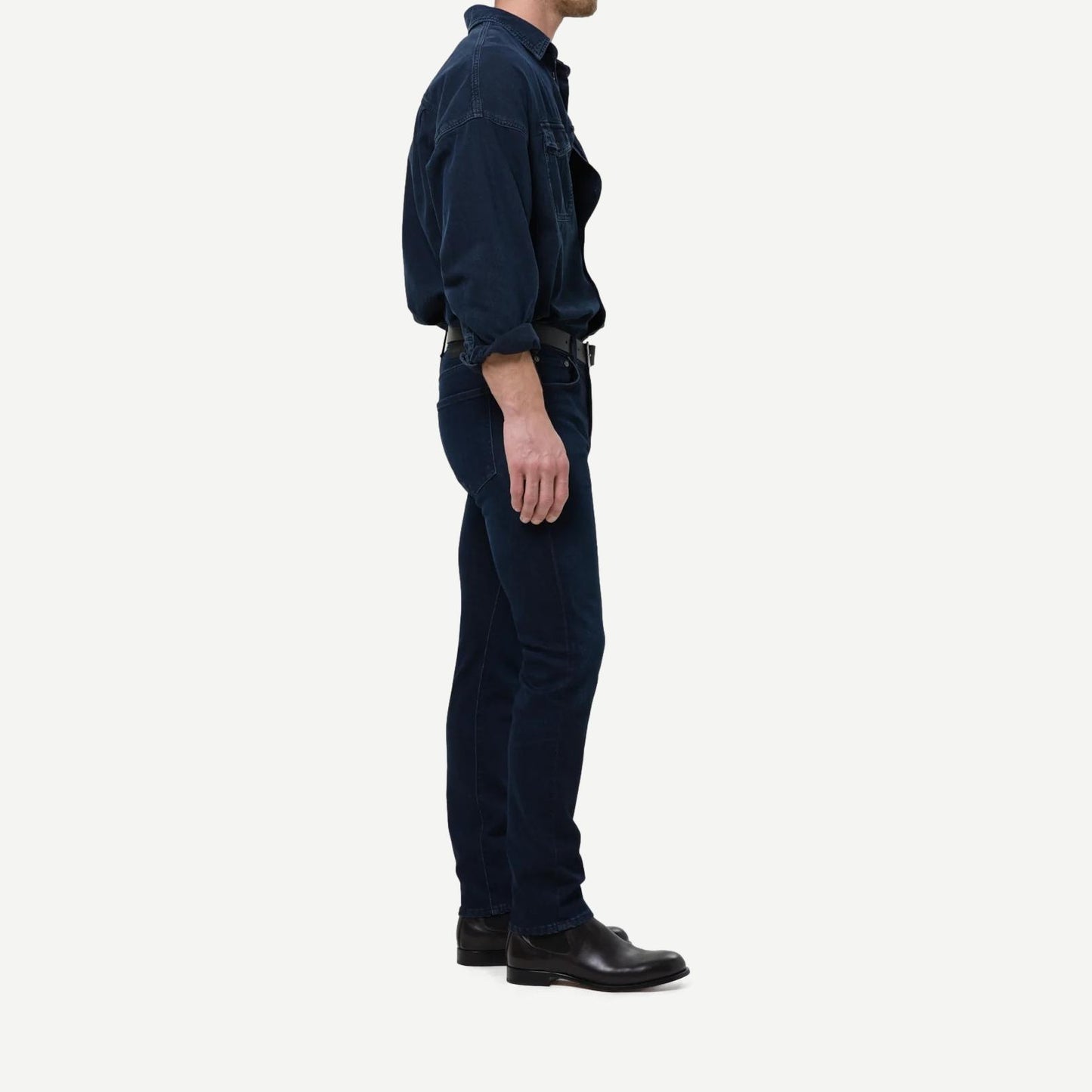 Adler Slim Cotton Silk Denim - Indio