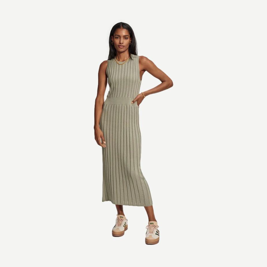 Florian Knit Dress - Seagrass - Galvanic.co