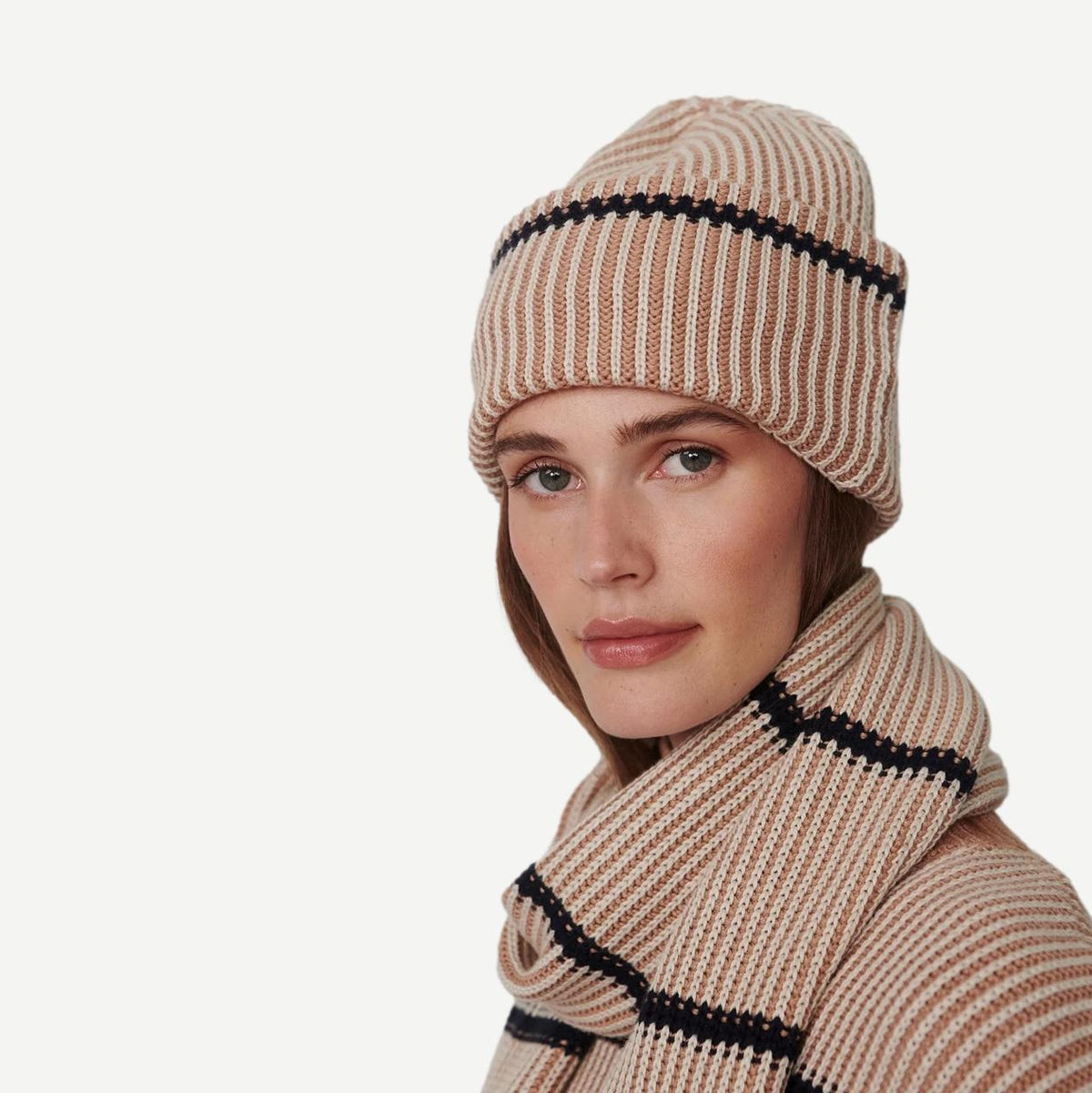 Angharad Knit Beanie - Mid Tan