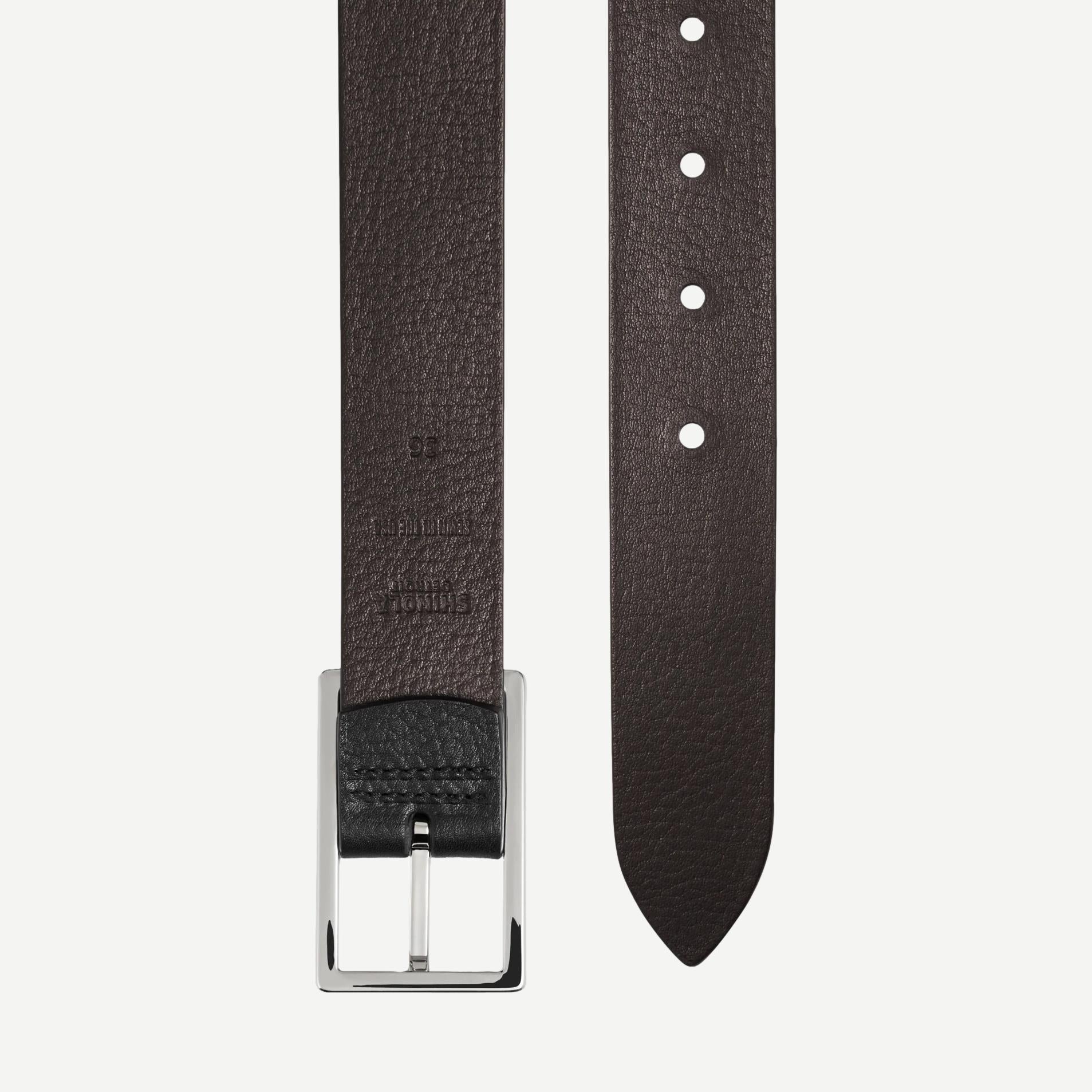 1 1/4" Reversible Rectangle Buckle Belt - Galvanic.co
