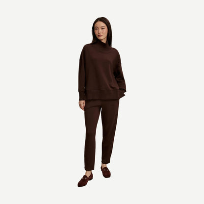 Barker High Neck Sweater - Coffee Bean
