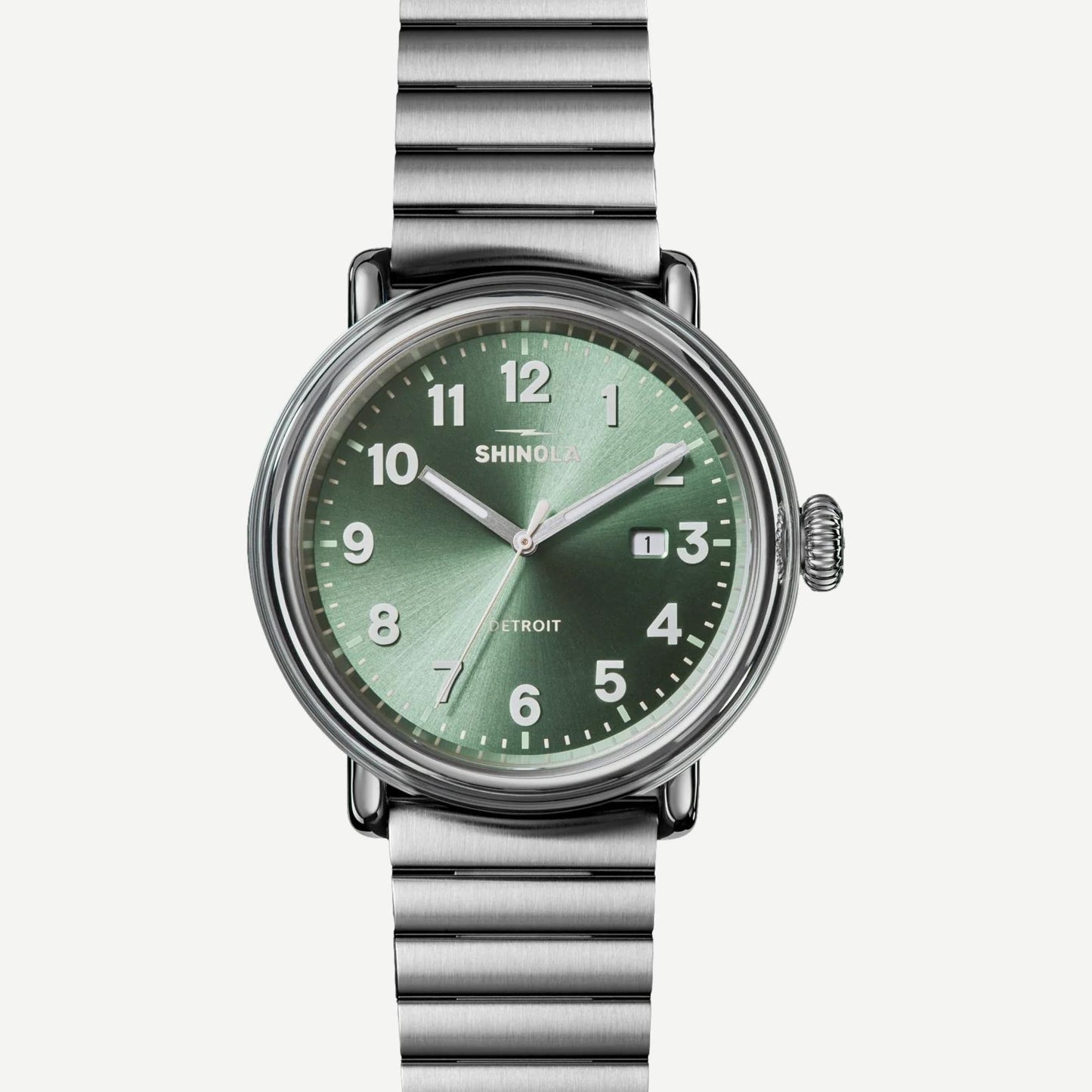 Detrola 3HD 41mm - Silver/Cypress Green