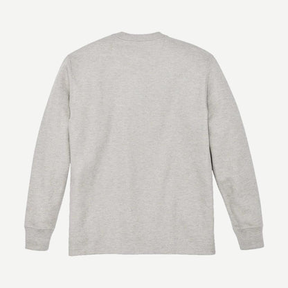 Waffle Knit Thermal Crewneck - Light Heather Grey