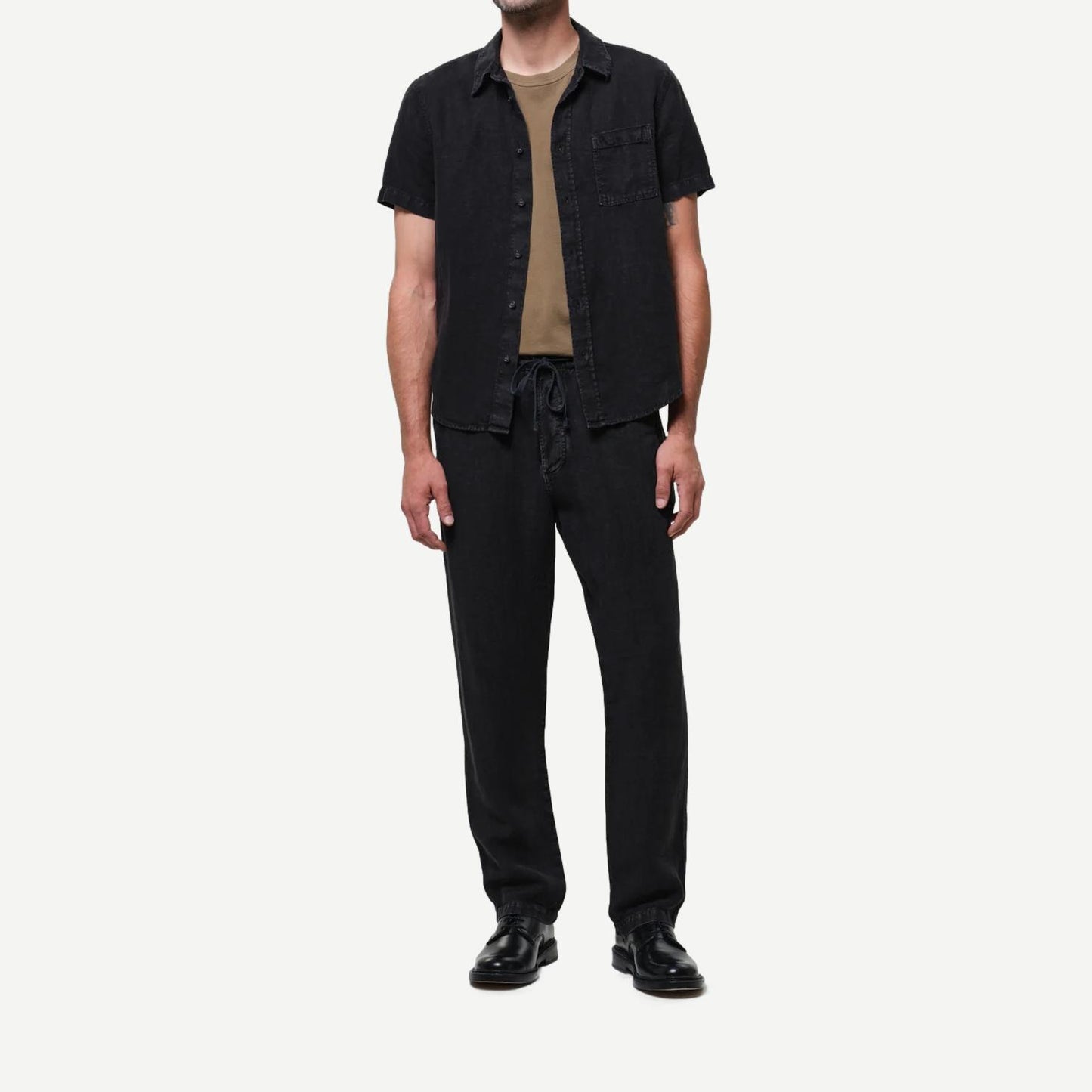 Drawstring Deck Pant - Washed Black